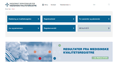 Desktop Screenshot of kvalitetsregistre.no